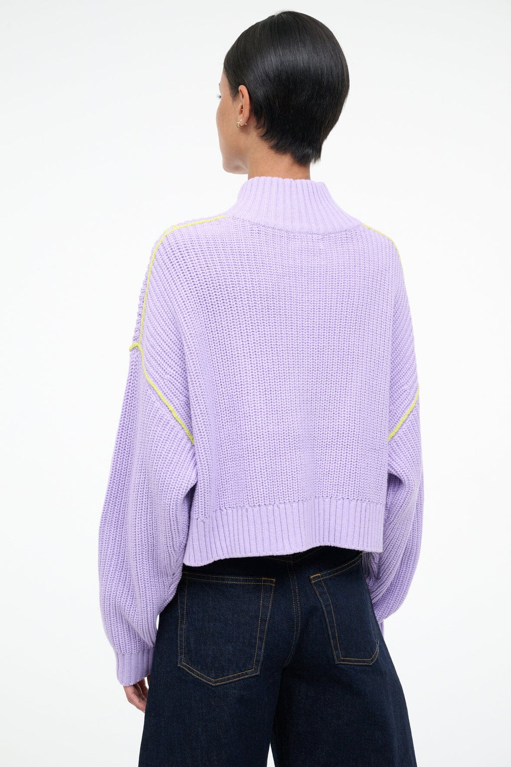 CROPPED HAMPTON SWEATER | WISTERIA