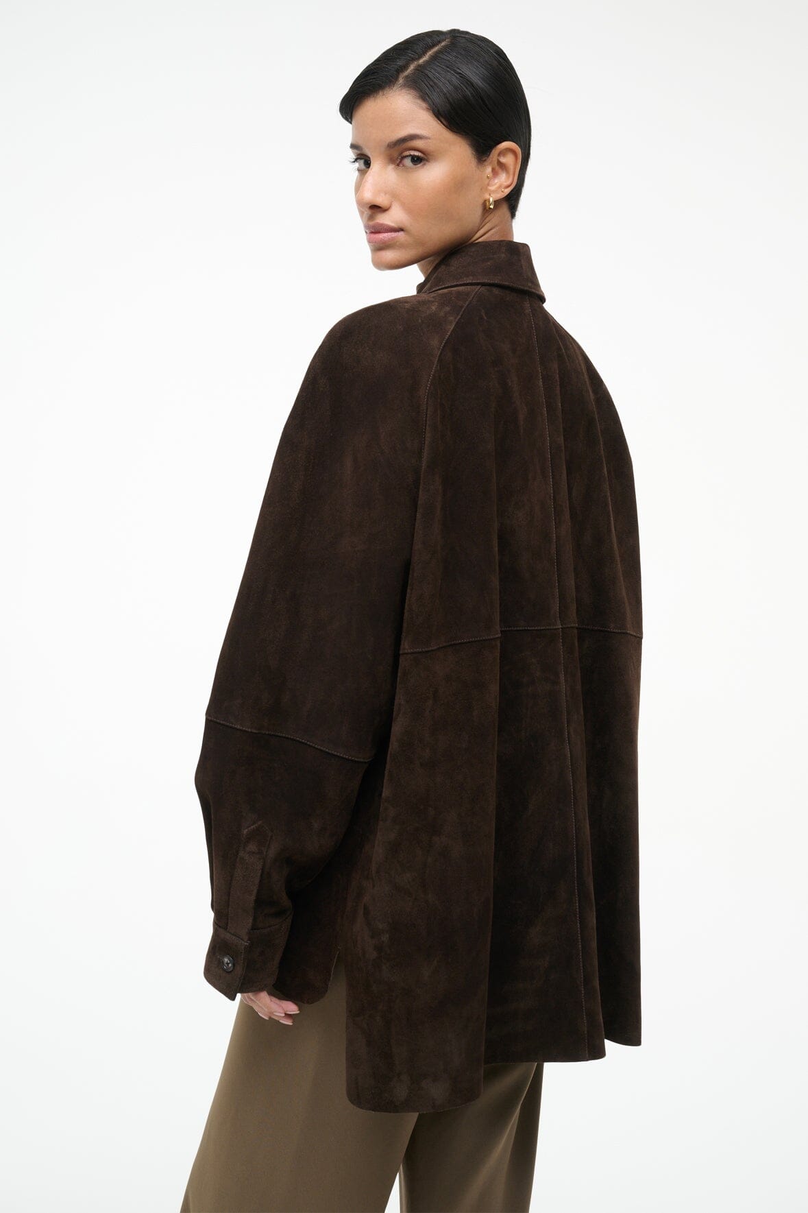 JOSETTE SUEDE SHIRT | ESPRESSO