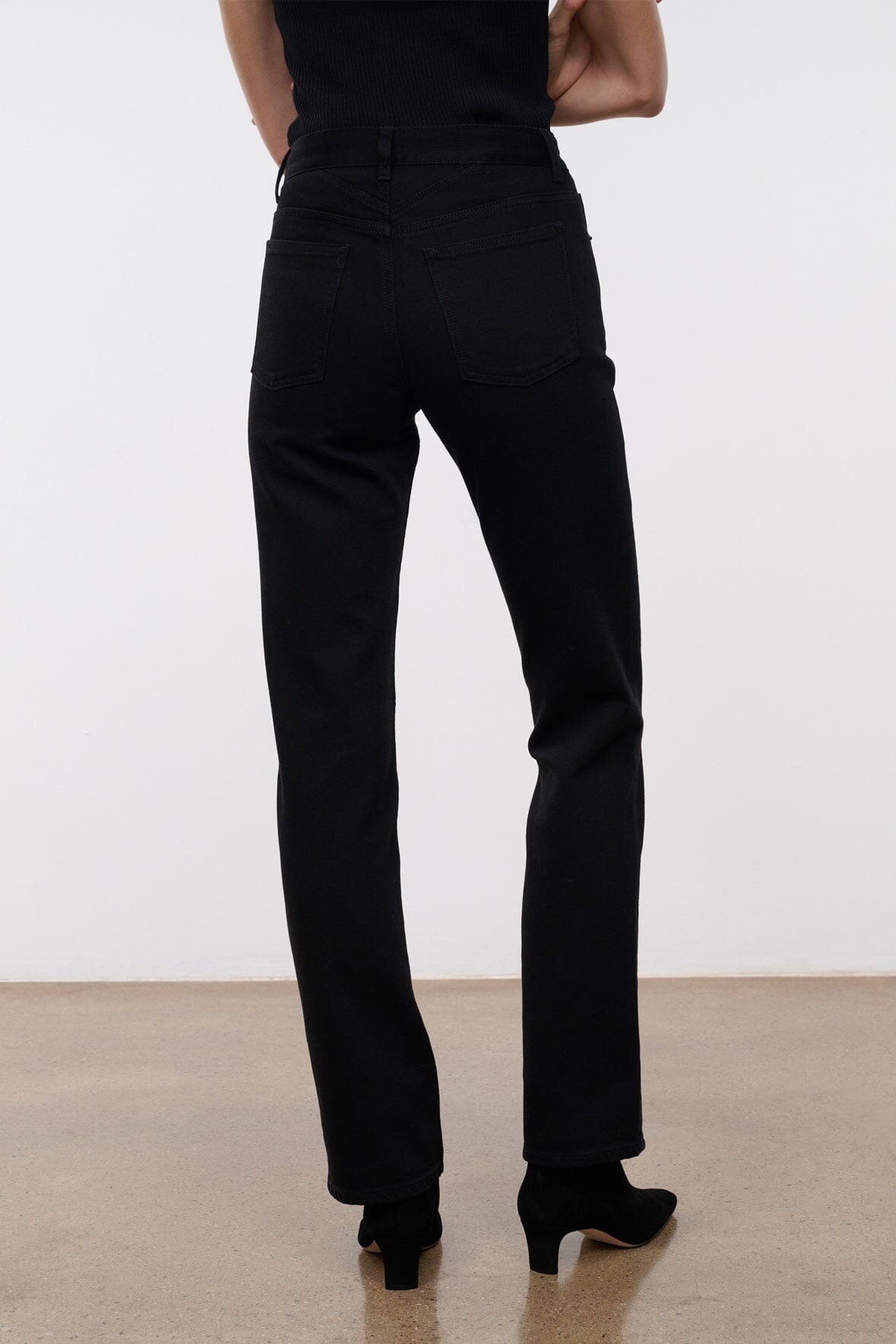 TEDDY STRAIGHT JEAN | BLACK
