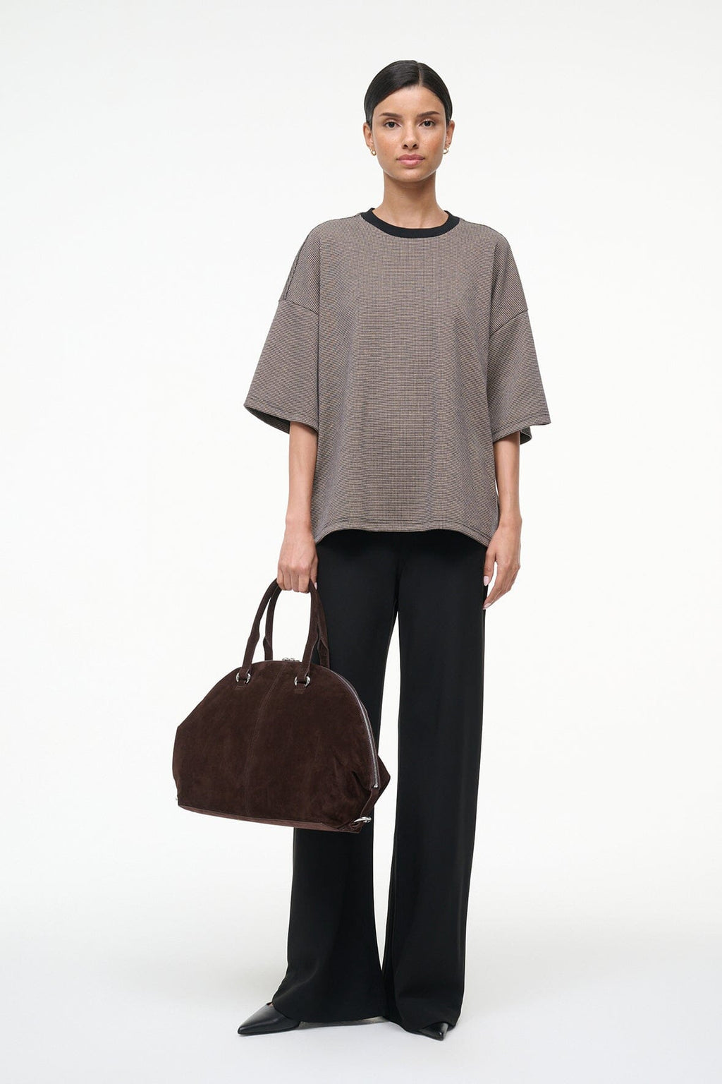 CAPSULE TOP | HOUNDSTOOTH