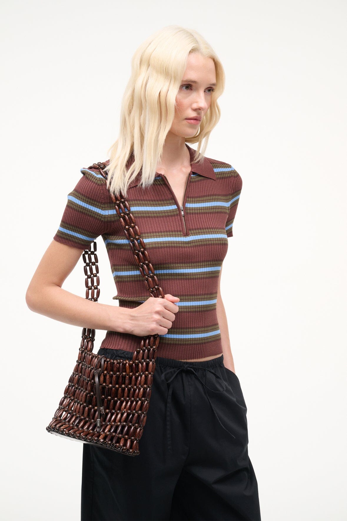 CORONADO BAG | WOOD BEADS