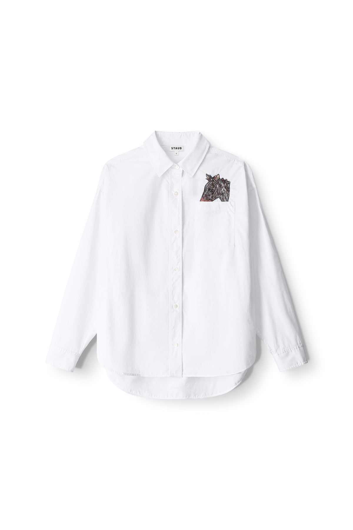 CUSTOM STAUD x C.BONZ CLASSIC OVERSIZED SHIRT | WHITE