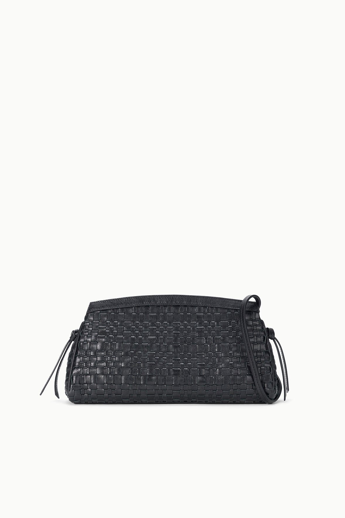 MAUDE CONVERTIBLE CLUTCH | BLACK WOVEN